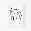 Torso con Rama – cuadro decorativo con marco blanco | Studio MagArt