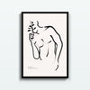 Torso con Rama – cuadro decorativo con marco negro | Studio MagArt