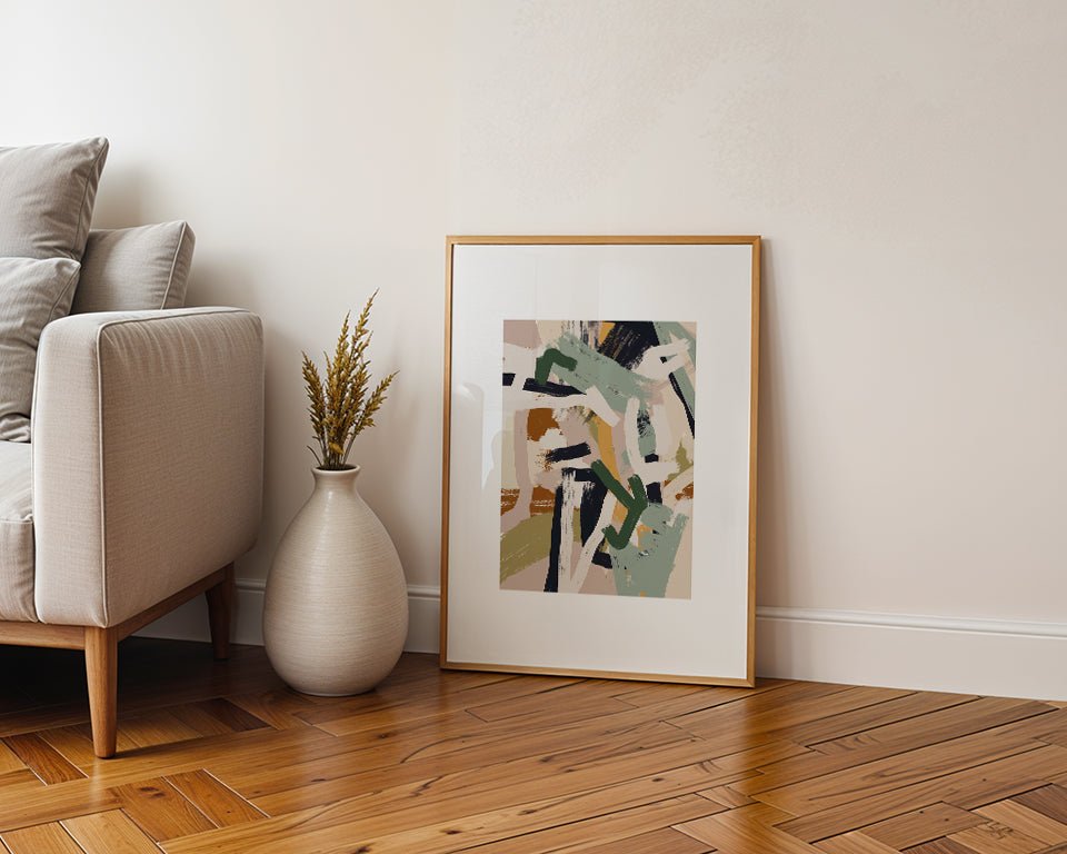Trazos en Movimiento cuadro decorativo para sala moderna | arte para hogar | Studio MagArt