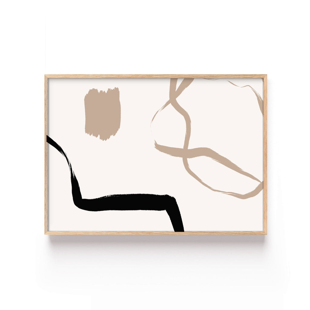 Trazos Neutros cuadro decorativo para sala moderna | arte para hogar | Studio MagArt