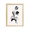 Tulipán en Tinta – cuadro decorativo con marco dorado | Studio MagArt