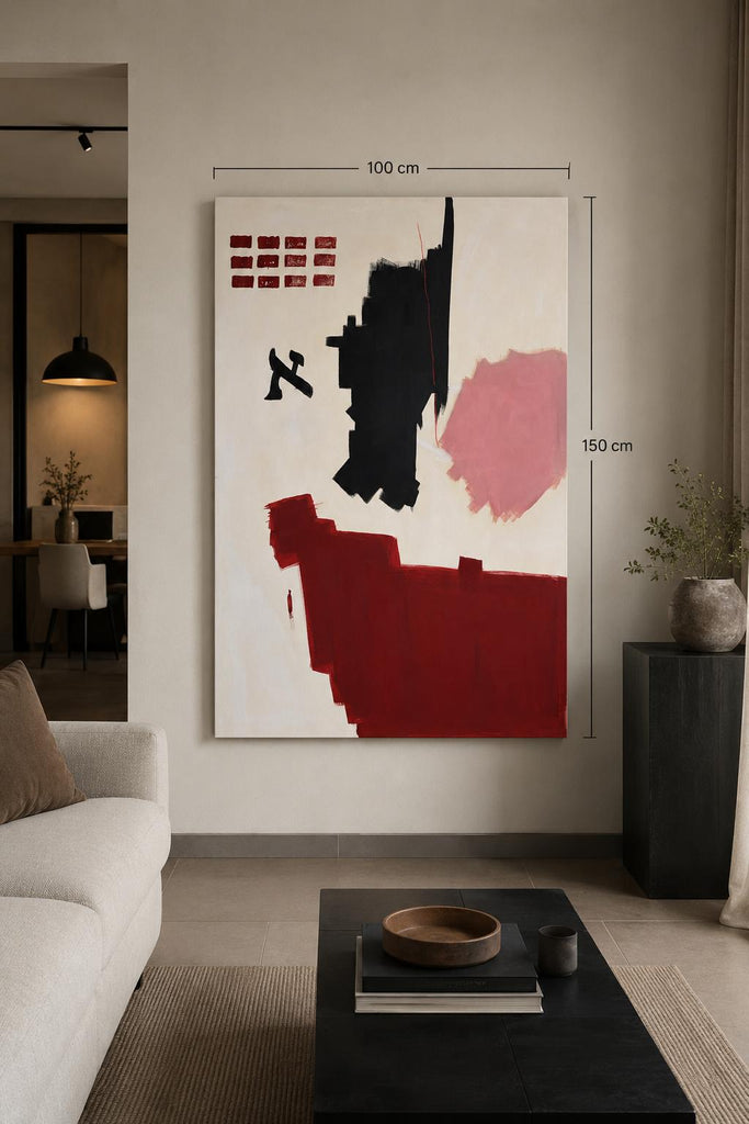 Umbral Aleph | Acrílico sobre lienzo original 100 × 150 cm cuadro decorativo para sala moderna | arte para hogar | Studio MagArt