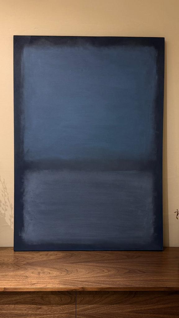 Umbral Azul · Óleo sobre lienzo cuadro decorativo para sala moderna | arte para hogar | Studio MagArt