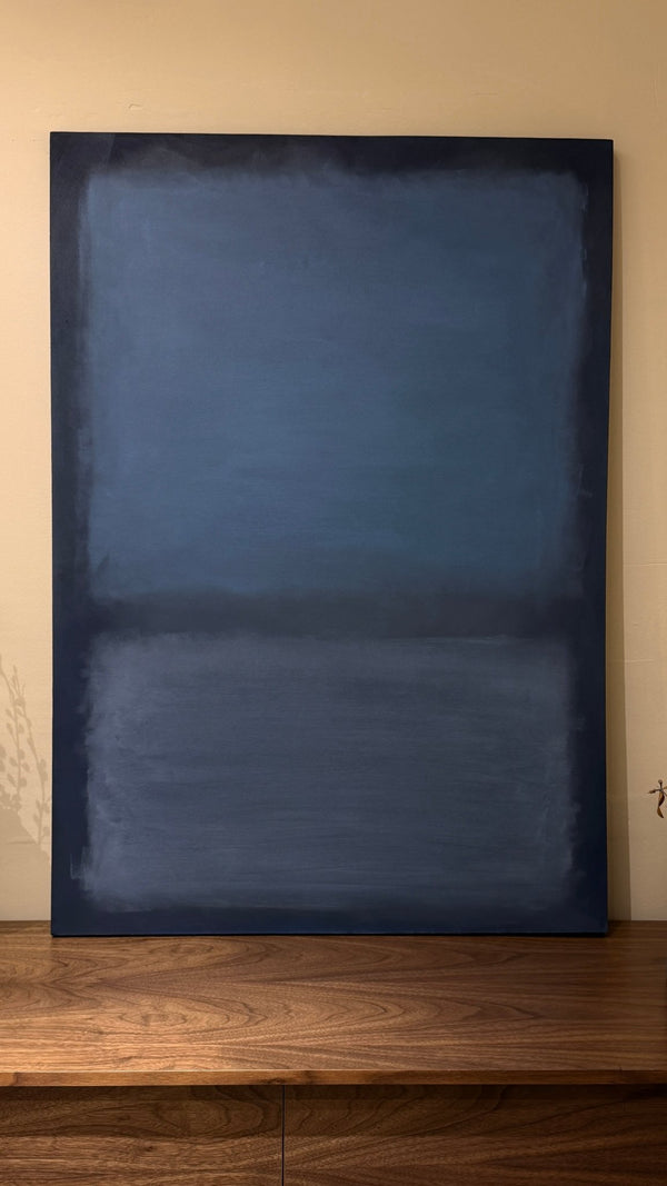 Umbral Azul · Óleo sobre lienzo cuadro decorativo para sala moderna | arte para hogar | Studio MagArt