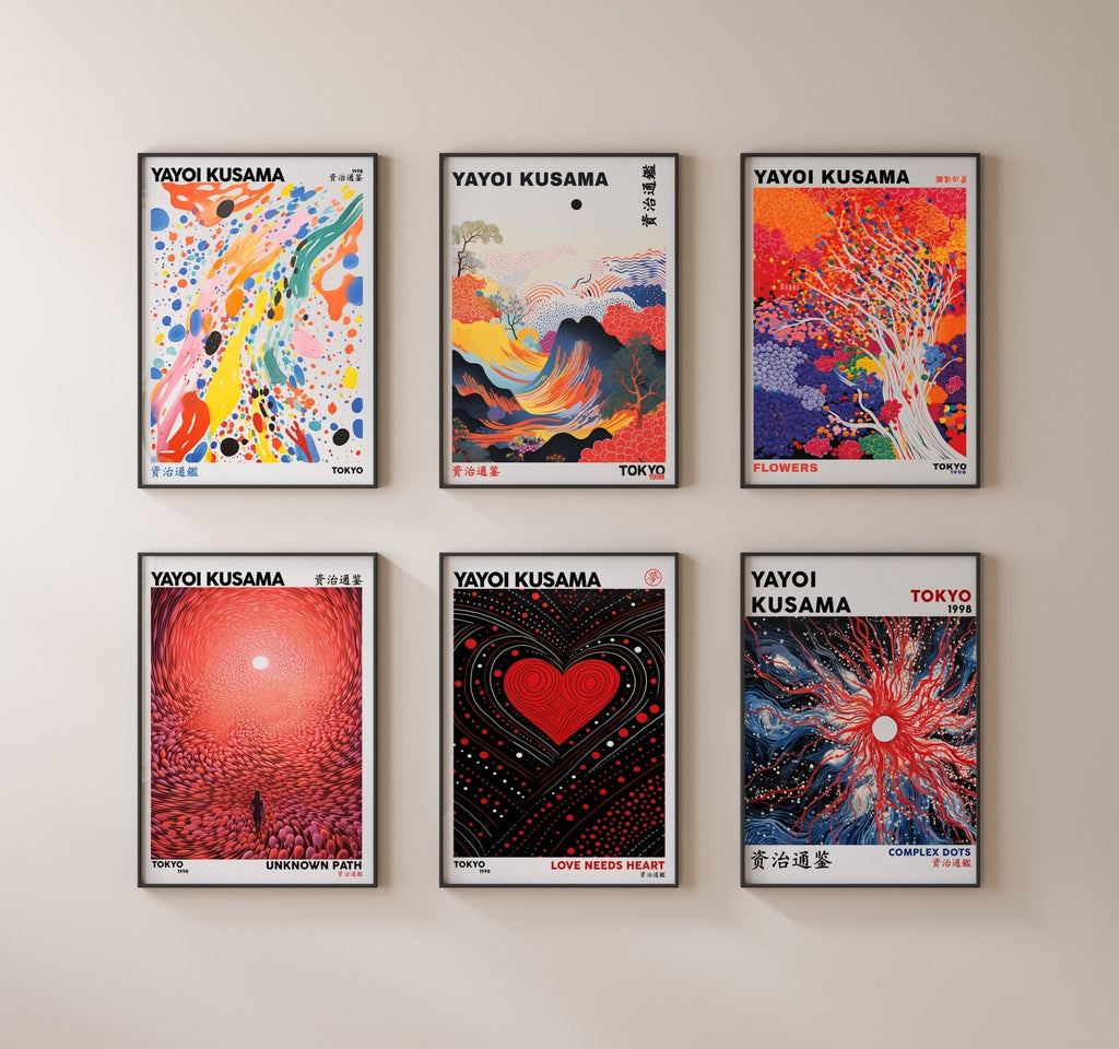 Unknown Path Yayoi Kusama cuadro decorativo para sala moderna | arte para hogar | Studio MagArt