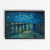 Van Gogh Noche Estrellada sobre el Ródano cuadro decorativo para sala moderna | arte para hogar | Studio MagArt