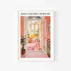 Wake Up and Smell the Routine – cuadro decorativo con marco blanco | Studio MagArt