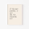 Why Are You Freaking Out – cuadro decorativo con marco blanco | Studio MagArt