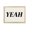 Yeah – cuadro decorativo con marco dorado | Studio MagArt