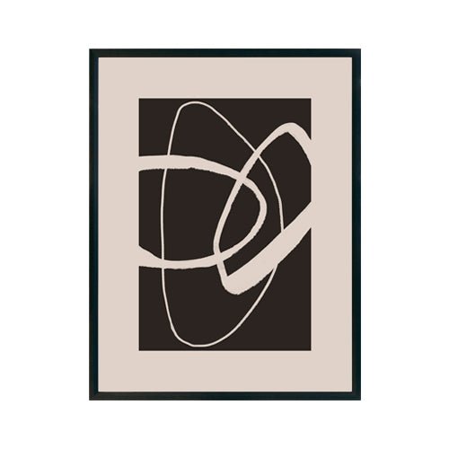 Abstracto Beige Negro cuadro decorativo moderno para hogar | Studio MagArt