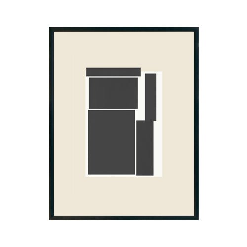 Abstracto Geométrico Negro cuadro decorativo moderno para hogar | Studio MagArt