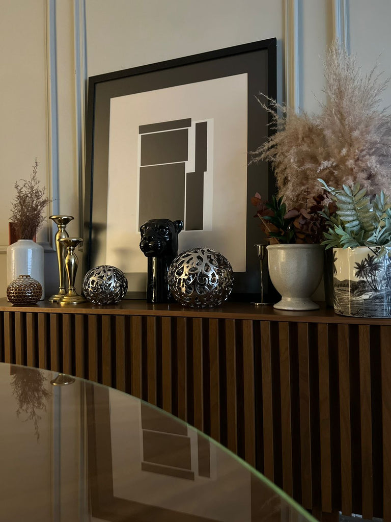 Abstracto Geométrico Negro cuadro decorativo moderno para hogar | Studio MagArt