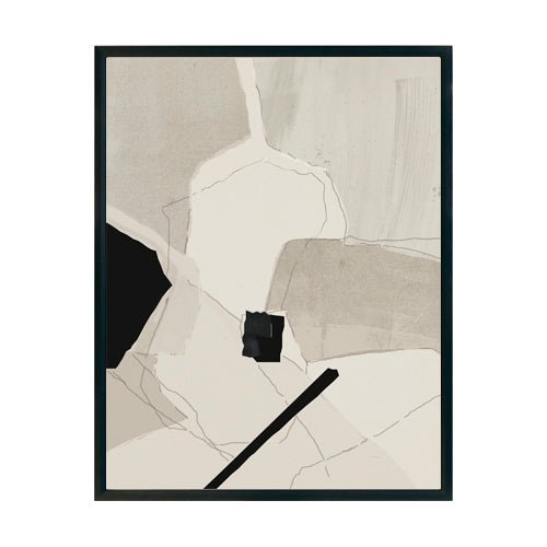 Abstracto Negro Beige 41 cuadro decorativo moderno para hogar | Studio MagArt