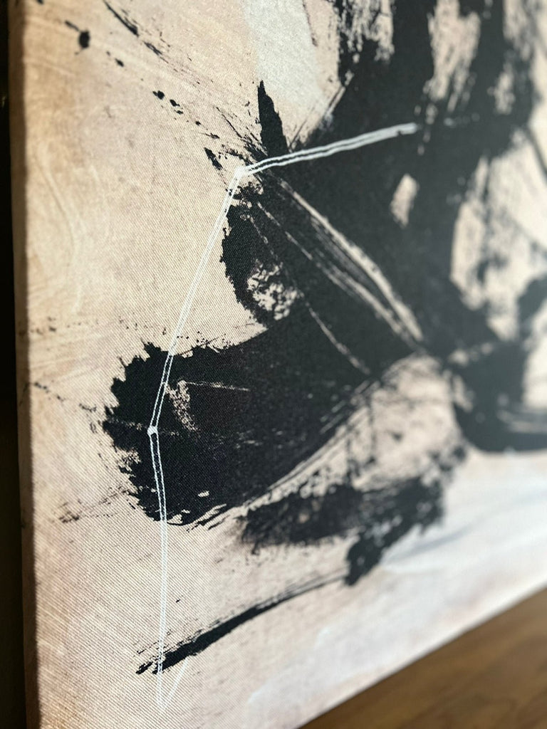 Abstracto Negro Beige46 cuadro decorativo moderno para hogar | Studio MagArt