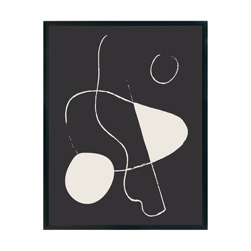 Abstracto Negro Blanco 43 cuadro decorativo moderno para hogar | Studio MagArt