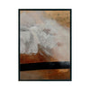 Abstracto Negro Blanco Naranja 013 cuadro decorativo moderno para hogar | Studio MagArt