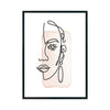 Abstracto Rostro Mujer Linea 022 cuadro decorativo moderno para hogar | Studio MagArt