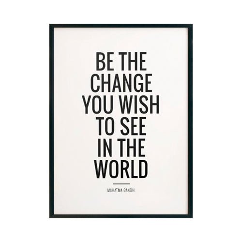 Change You Wish cuadro decorativo para sala moderna | arte para hogar | Studio MagArt