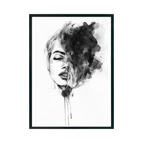 Mujer Minimalista Blanco y Negro - Studio MagArt