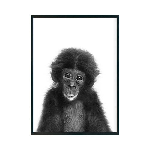 CHIMPANCE BEBE cuadro decorativo para sala moderna | arte para hogar | Studio MagArt