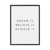 Dream It Believe It cuadro decorativo para sala moderna | arte para hogar | Studio MagArt