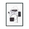 Expresión Minimalista Blanco y Negro cuadro decorativo para sala moderna | arte para hogar | Studio MagArt