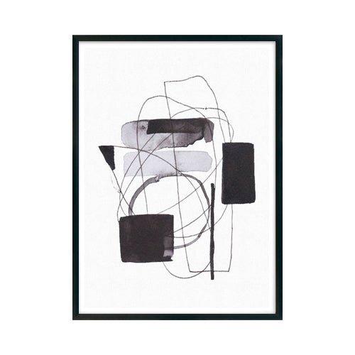 Expresión Minimalista Blanco y Negro cuadro decorativo para sala moderna | arte para hogar | Studio MagArt
