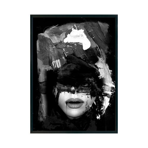 Mujer Abstracta - Contrastes en Blanco y Negro cuadro decorativo para sala moderna | arte para hogar | Studio MagArt