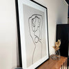 Silueta en Línea Continua - Arte Femenino Minimalista cuadro decorativo para sala moderna | arte para hogar | Studio MagArt