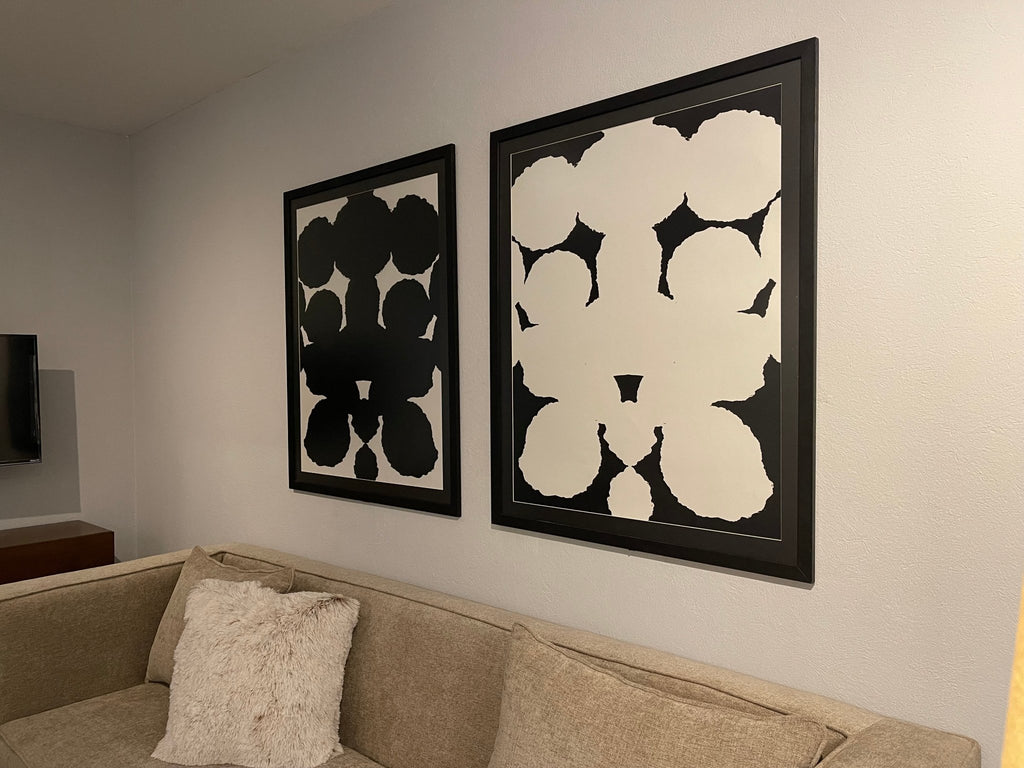 Simetria Orgánica - Arte Blanco Y Negro cuadro decorativo para sala moderna | arte para hogar | Studio MagArt