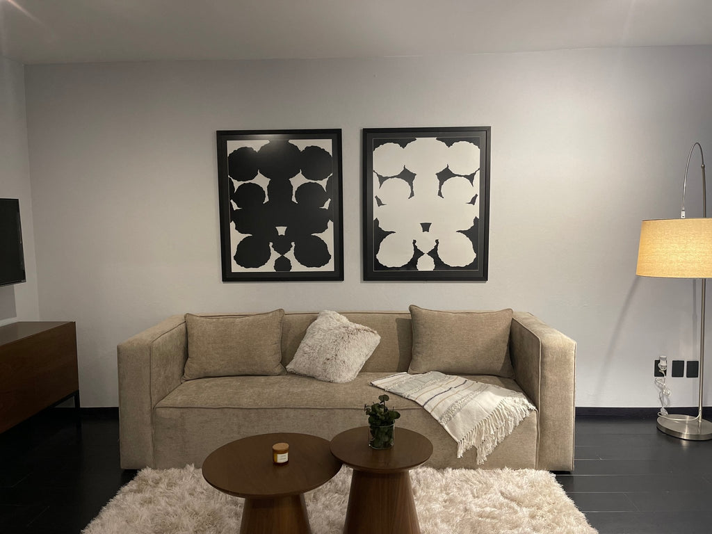 Simetria Orgánica - Arte Blanco Y Negro cuadro decorativo para sala moderna | arte para hogar | Studio MagArt