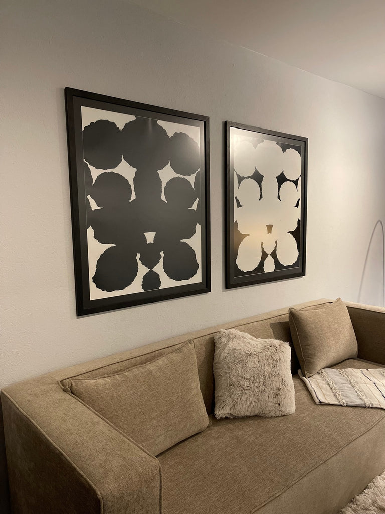 Simetria Orgánica - Arte Blanco Y Negro cuadro decorativo para sala moderna | arte para hogar | Studio MagArt