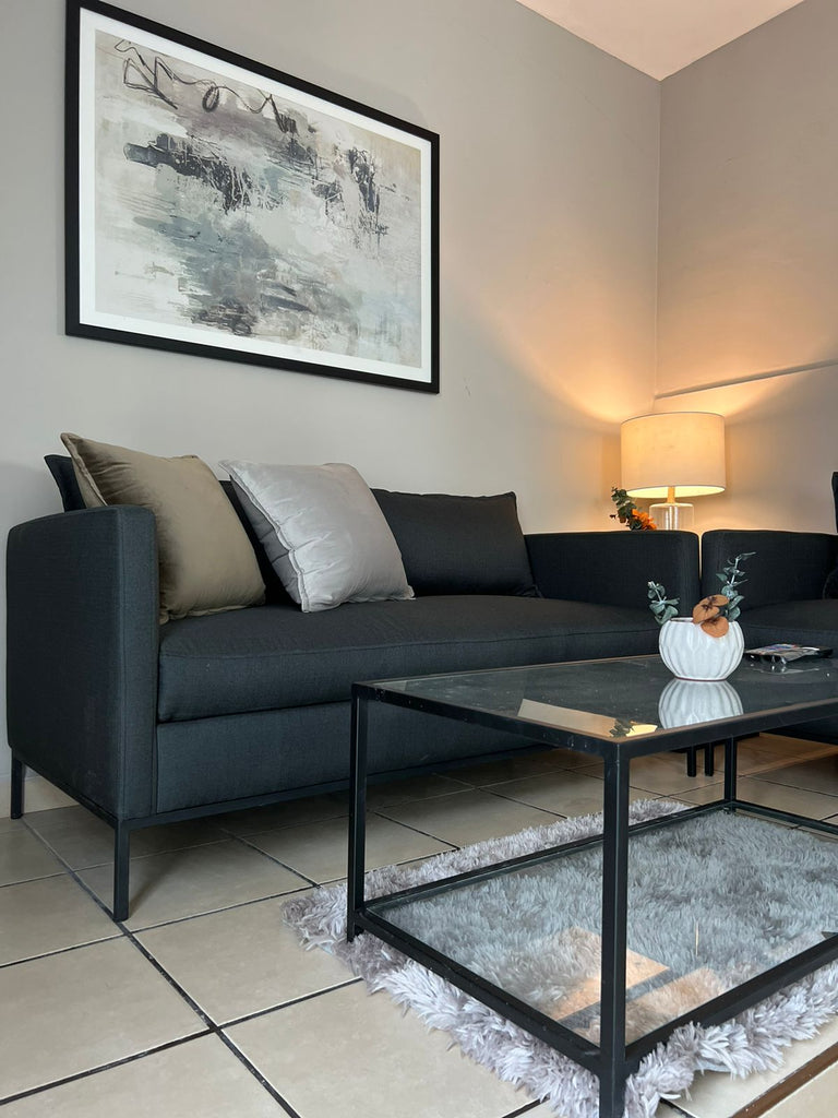 Tonos Tierra y Gris - Elegancia Contemporánea en Abstracto cuadro decorativo para sala moderna | arte para hogar | Studio MagArt